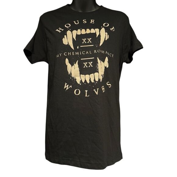 Hot Topic Tops - MCR My Chemical Romance Black House of Wolves Fang Fangs T-Shirt Women’s Small